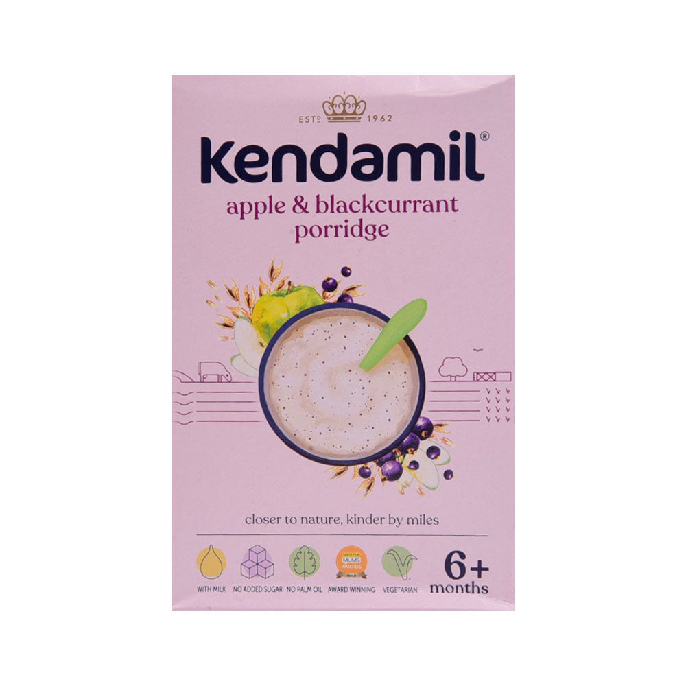 KENDAMIL APPLE & BLACKCURRANT PORRIDGE 150GM Default Title - MamasJan Grocery Food
