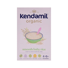 KENDAMIL ORGANIC SMOOTH BABY RICE 4-6 PLUS MONTH 120 GM Default Title - MamasJan Grocery Food