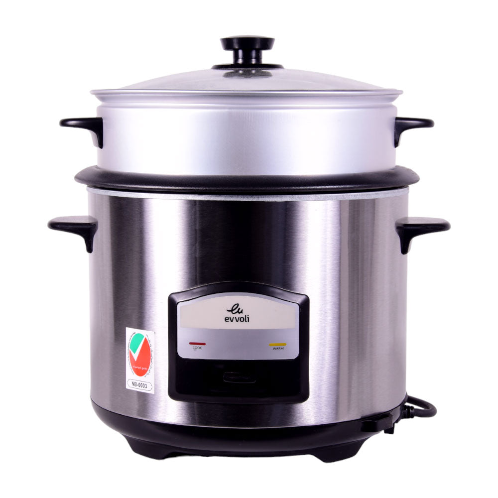 EVVOLI RICE COOKER EVKA-RC6501S Default Title - MamasJan Electronics