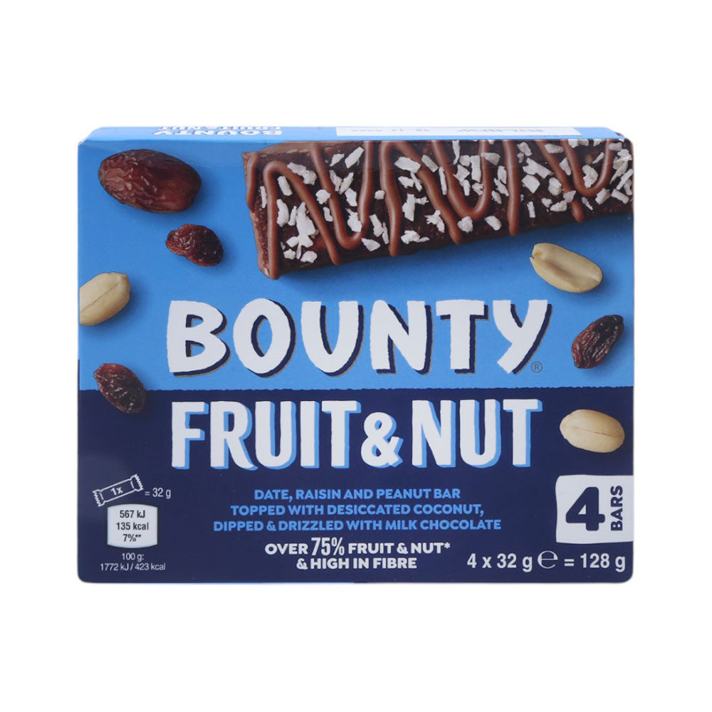 BOUNTY CHOCOLATE FRUIT & NUT TRIPLE TREAT 4X32 GM Default Title - MamasJan GroceryFoods
