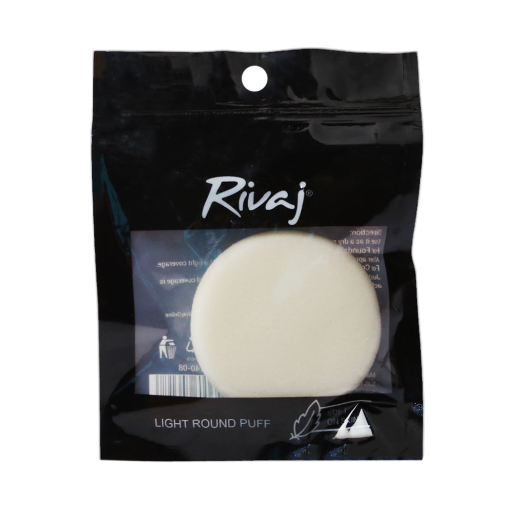 RIVAJ LIGHT ROUND PUFF Default Title - MamasJan Makeup