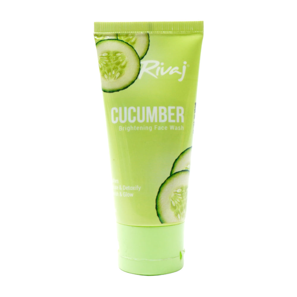 RIVAJ CUCUMBER BRIGHTENING FACE WASH 50ML Default Title - MamasJan skincare