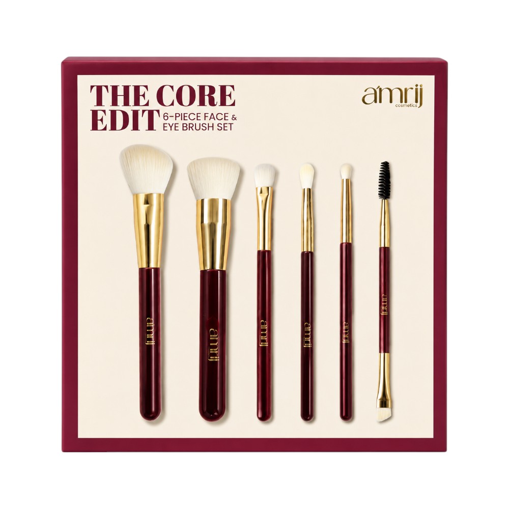 AMRIJ CORE EDIT 6 PIECE FACE & EYEBRUSHSET Default Title - MamasJan Makeup