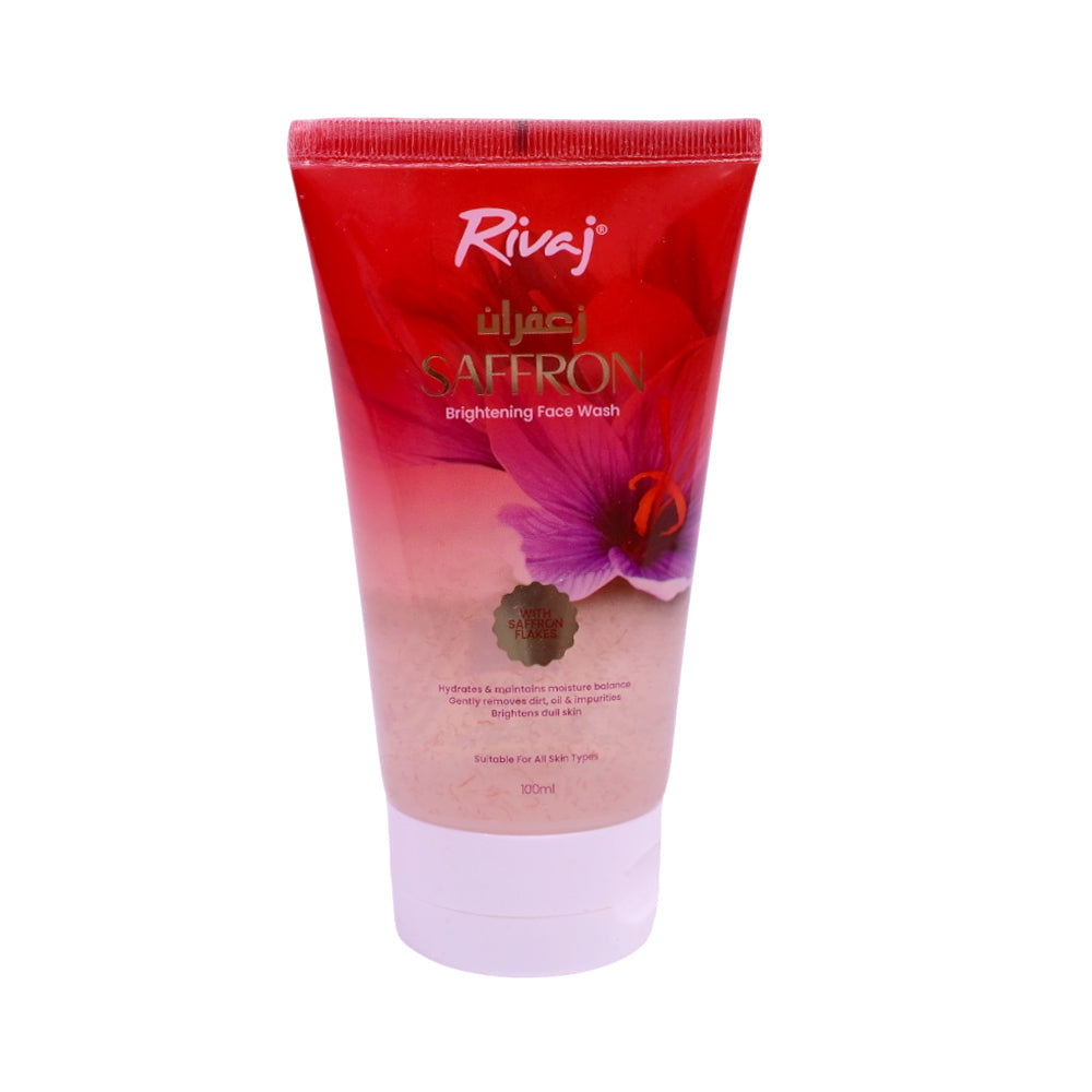 RIVAJ FACE WASH SAFFRON WHITENING 100 ML Default Title - MamasJan skincare