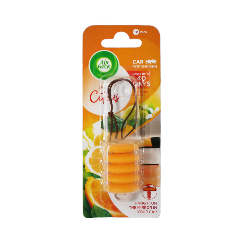 AIR WICK CAR FRESHNERS CITRUS HANG ON MIRROR 9.8 GM Default Title - MamasJan Grocery Nonfood