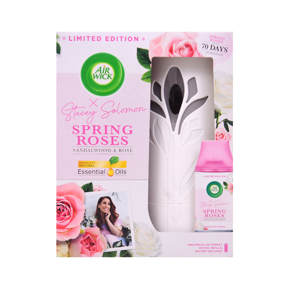 AIR WICK AIR FRESHNER WITH MACHINE SPRING ROSES 250 ML Default Title - MamasJan Grocery Nonfood
