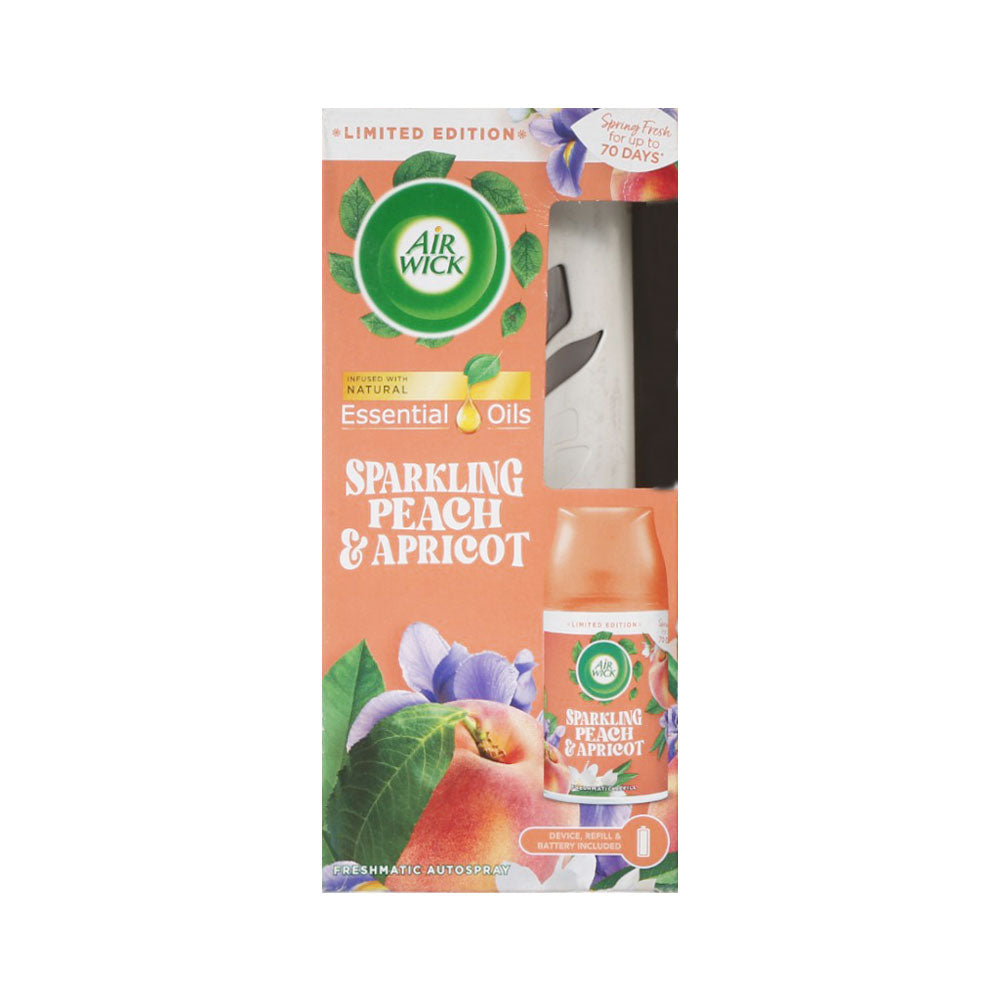 AIR WICK AIR FRESHNER WITH MACHINE PEACH WITH APRICOT 250 ML Default Title - MamasJan Grocery Nonfood