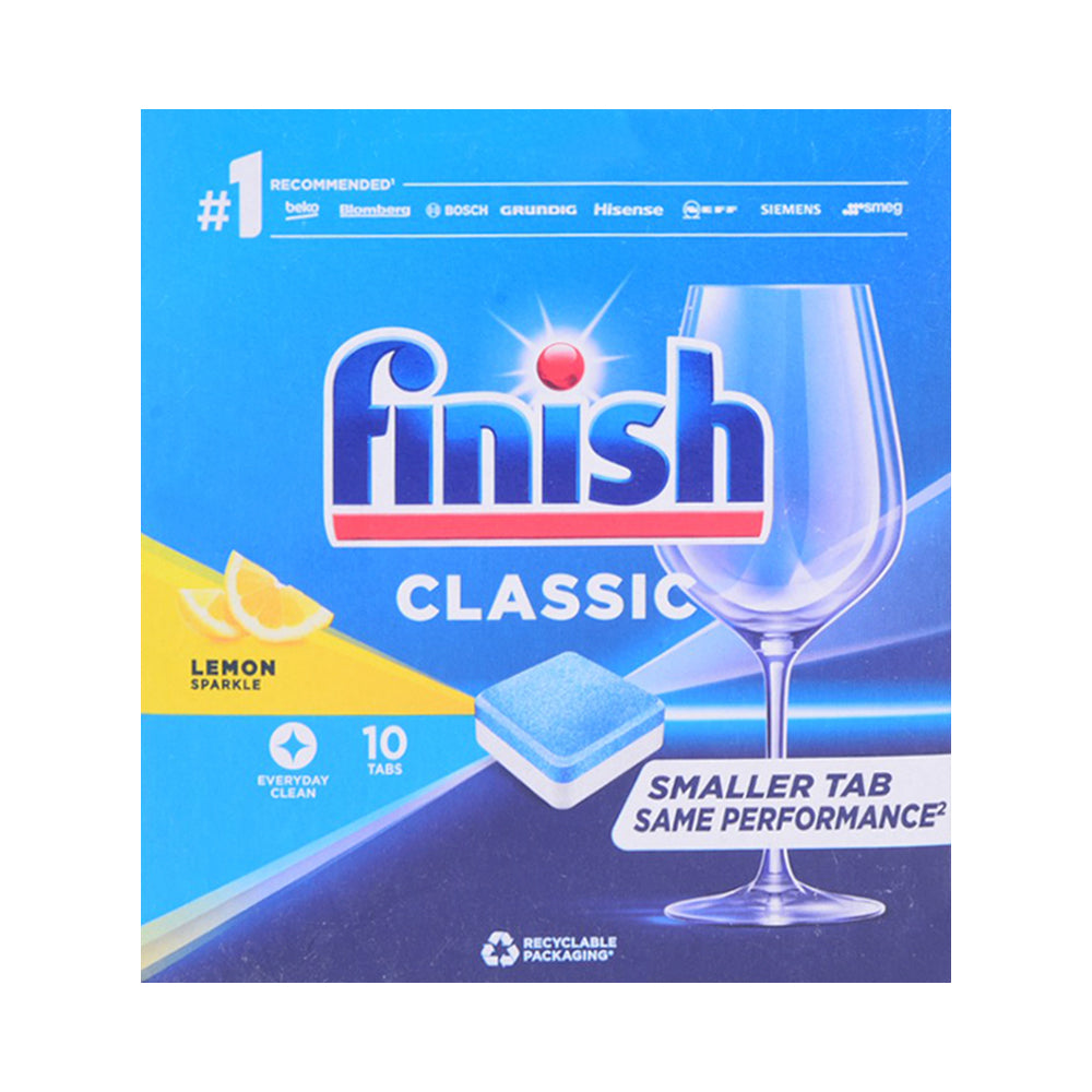 FINISH DISHWASH TABS CLASSIC LEMON SPARKLE 10 TABS Default Title - MamasJan Grocery Non Foods
