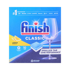 FINISH DISHWASH TABS CLASSIC LEMON SPARKLE 10 TABS Default Title - MamasJan Grocery Non Foods