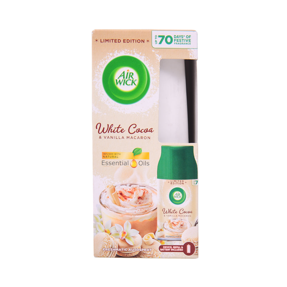AIR WICK AIR FRESHNER WITH MACHINE + REFIL WHITE COCOA 250 M Default Title - MamasJan Grocery Nonfood