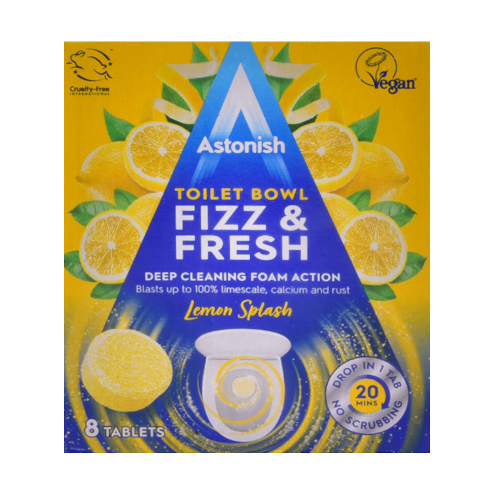 ASTONISH FIZZ AND FRESH LEMON SPLASH TABLETS 8S 200GM Default Title - MamasJan Grocery Nonfood