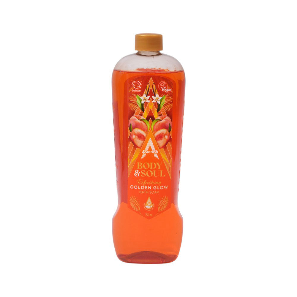 ASTONISH BATH SOAK BODY & SOUL GOLDEN GLOW REFRESHING 750ML Default Title - MamasJan skincare