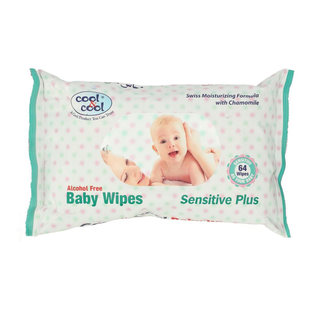 COOL & COOL BABY SENSITIVE WIPES (64 + 8)S Default Title - MamasJan Grocery Nonfood