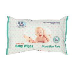 COOL & COOL BABY SENSITIVE WIPES (64 + 8)S Default Title - MamasJan Grocery Nonfood
