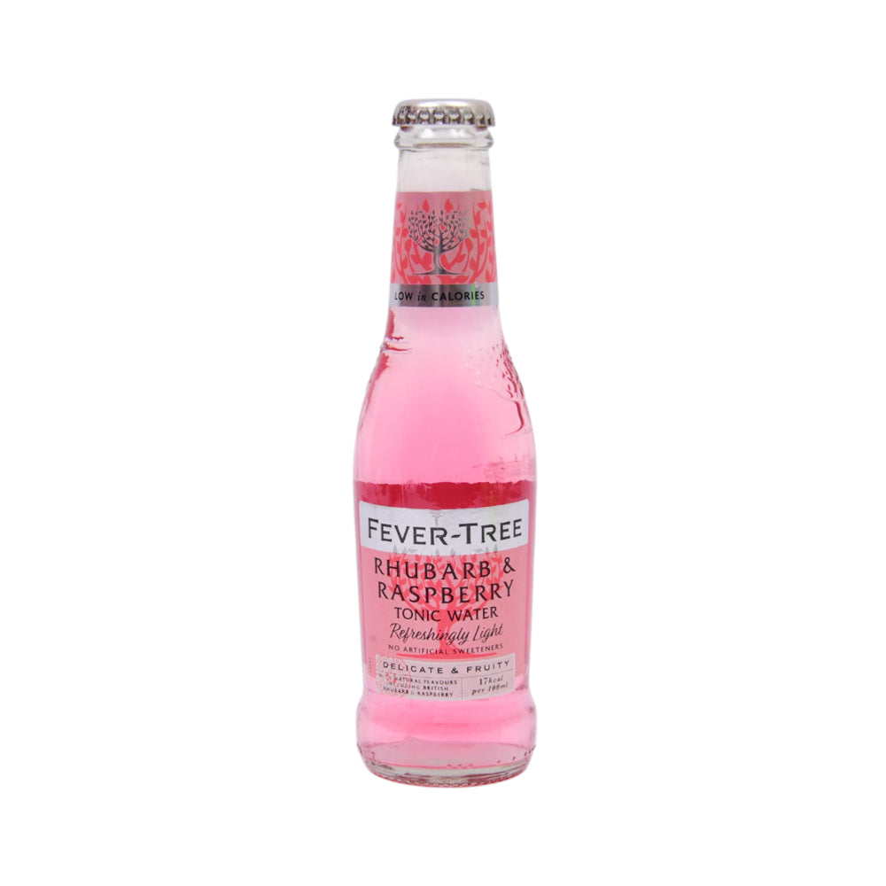 FEVER TREE LIGHT RHUBARB AND RASPBERRY TONIC WATER 200 ML Default Title - MamasJan Grocery Food