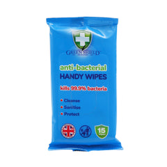 GREEN SHIELD HANDY WIPES ANTI BACTERIAL 15PC Default Title - MamasJan Grocery Nonfood
