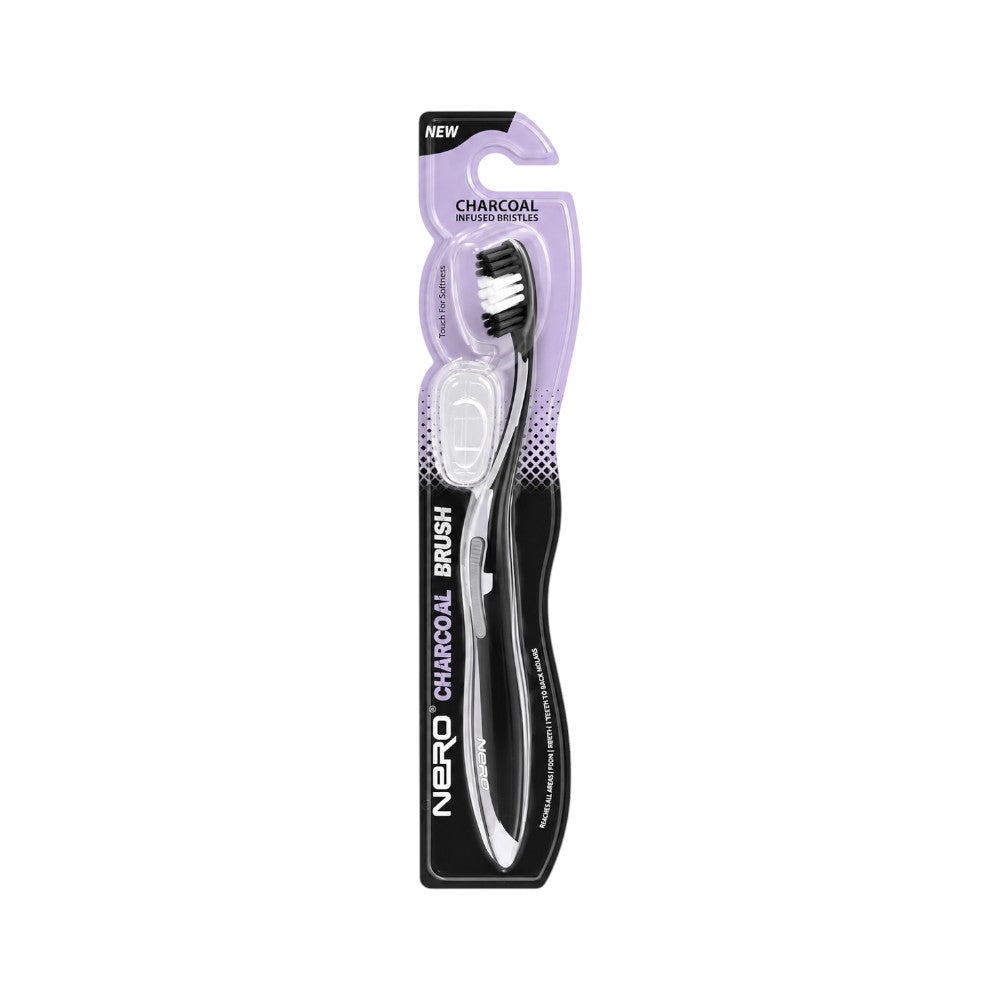 NERO TOOTH BURSH CHARCOAL MEDIUM K100 Default Title - MamasJan Grocery Nonfood