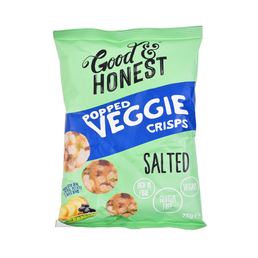 GOOD & HONEST POPPED VEGGIE SALTED CHIPS 75 GM Default Title - MamasJan Grocery