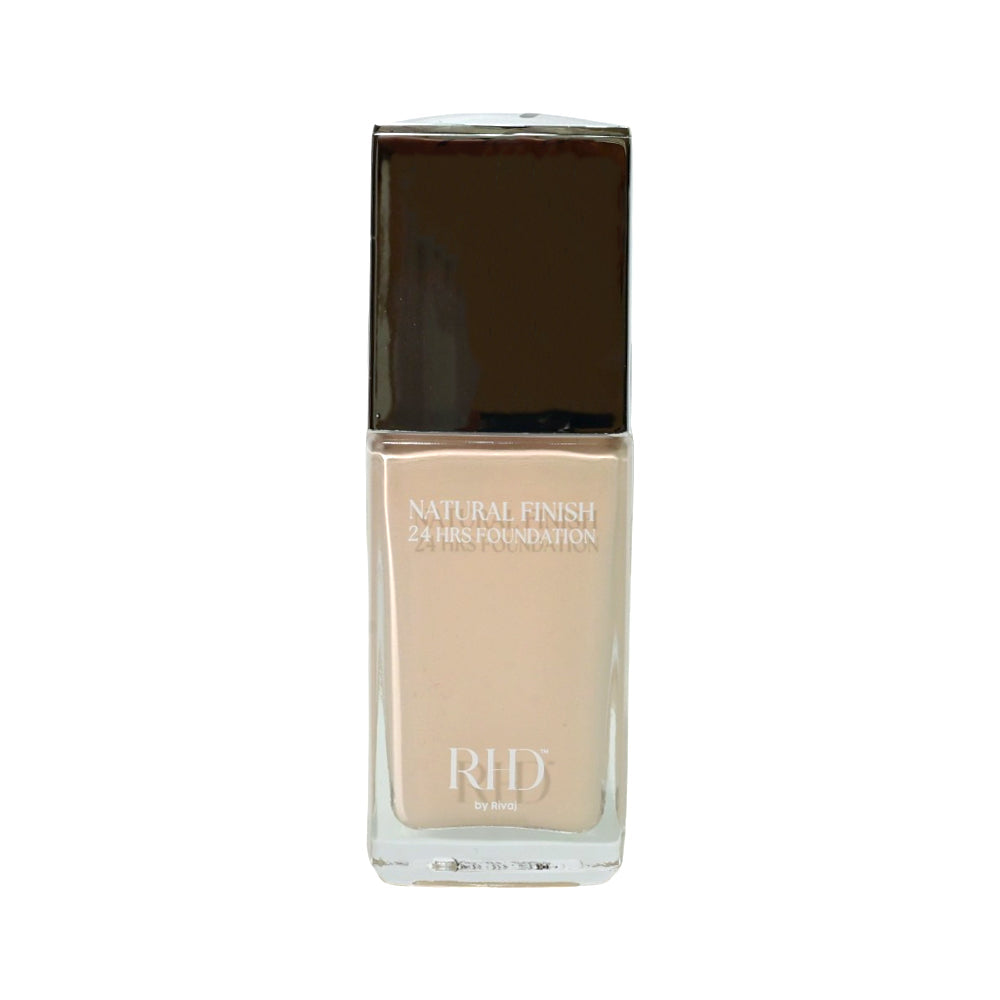 RIVAJ HD NATURAL FINISH FOUNDATION 24HRS 30ML 5 - MamasJan Makeup