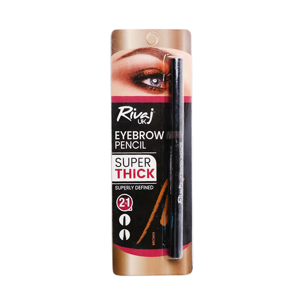 RIVAJ EYEBROW WITH BRUSH PENCIL BROWN 1.2G Default Title - MamasJan Makeup