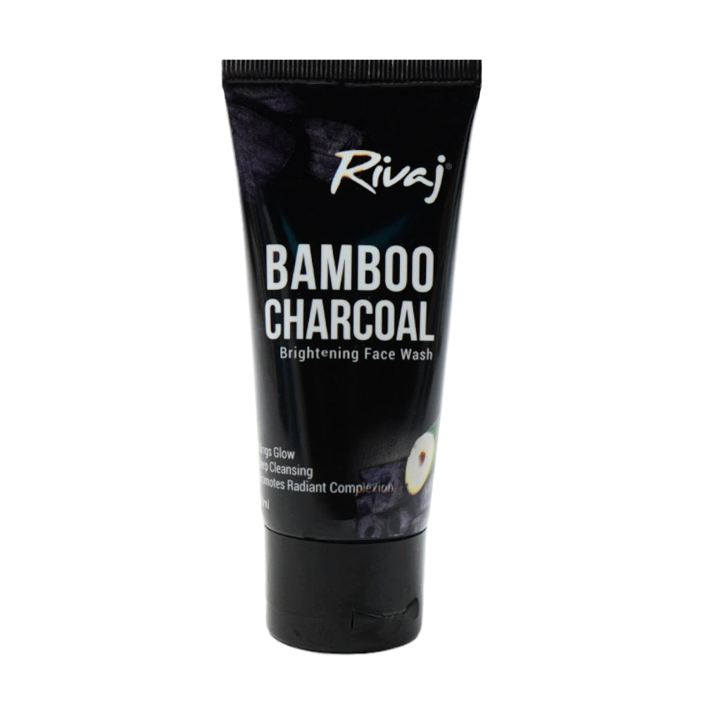 RIVAJ BAMBOO CHARCOAL BRIGHTENING FACE WASH 50ML Default Title - MamasJan skincare