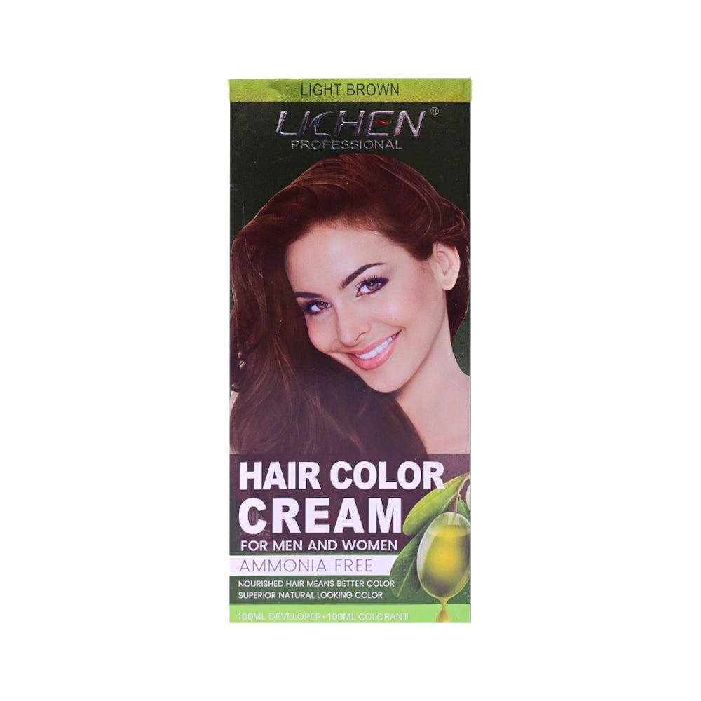 LICHEN HAIR COLOUR CREAM LIGHT-BROWN 200ML Default Title - MamasJan haircare