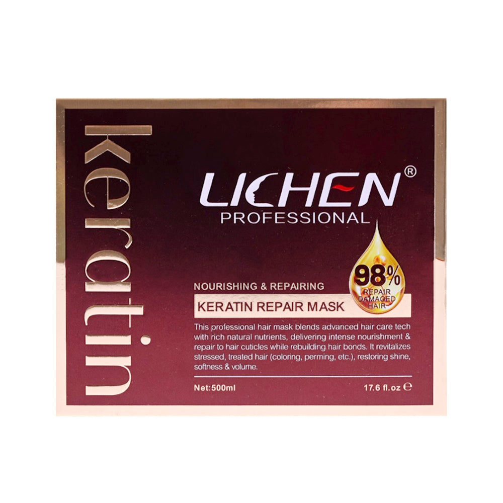 LICHEN PREMIUN KERATIN HAIR REPAIR MASK 500ML Default Title - MamasJan haircare