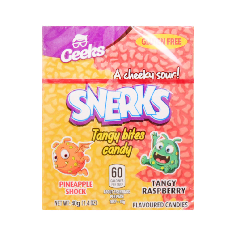 GEEKS SNERKS PINEAPPLE SHOCK & TANGY RASPBERRY 40 GM Default Title - MamasJan GroceryFoods
