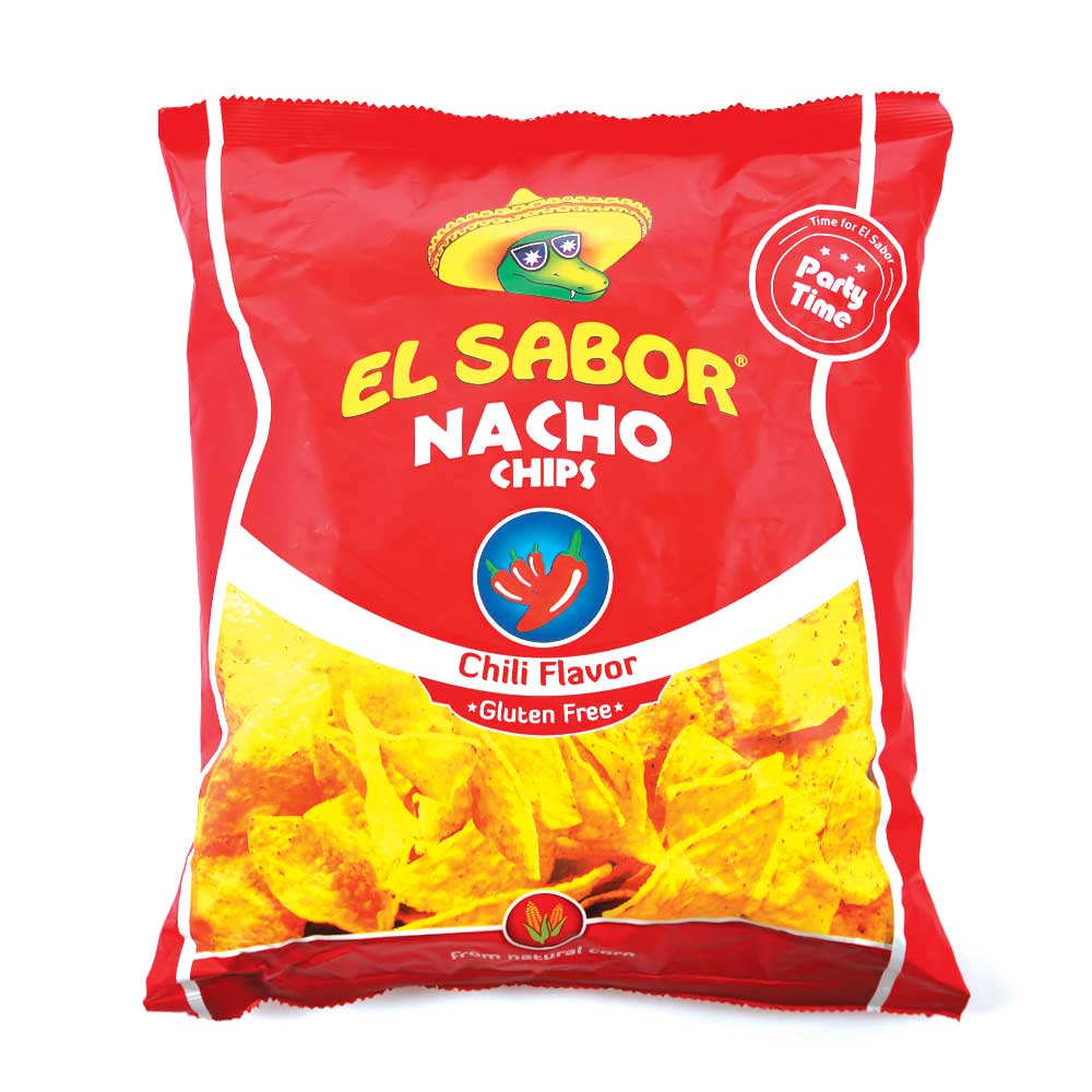 EL SABOR NACHO CHIPS CHILI FLAVOR 225 GM Default Title - MamasJan Grocery
