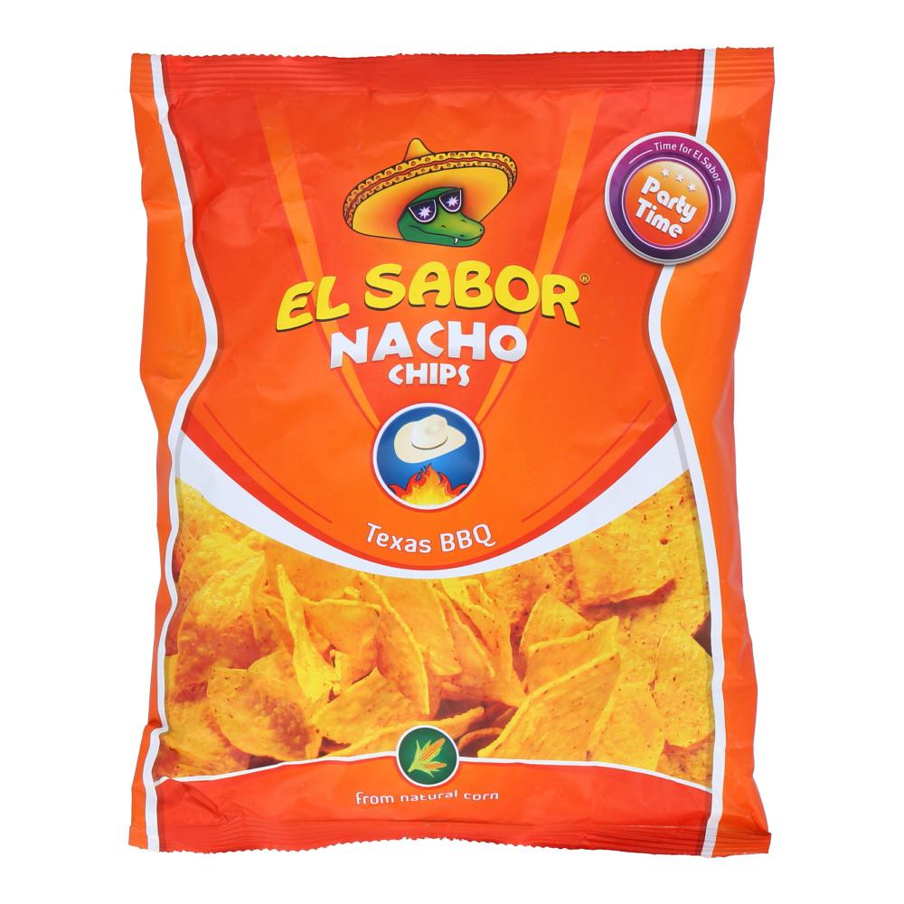 EL SABOR NACHO CHIPS TEXAS BBQ 225 GM Default Title - MamasJan Grocery