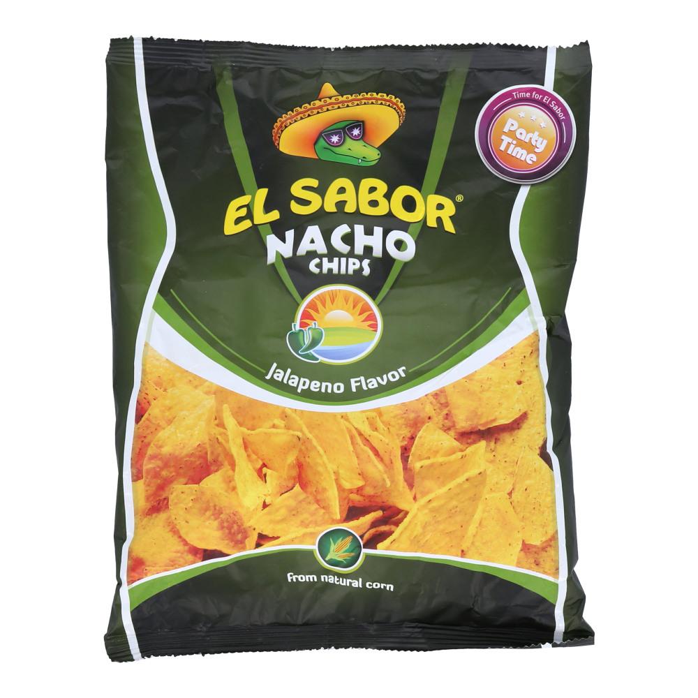 EL SABOR NACHO CHIPS JALAPENO FLAVOR 225 GM Default Title - MamasJan Grocery