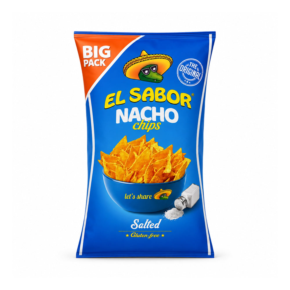 EL SABOR NACHO CHIPS SALTED 180 GM Default Title - MamasJan GroceryFoods
