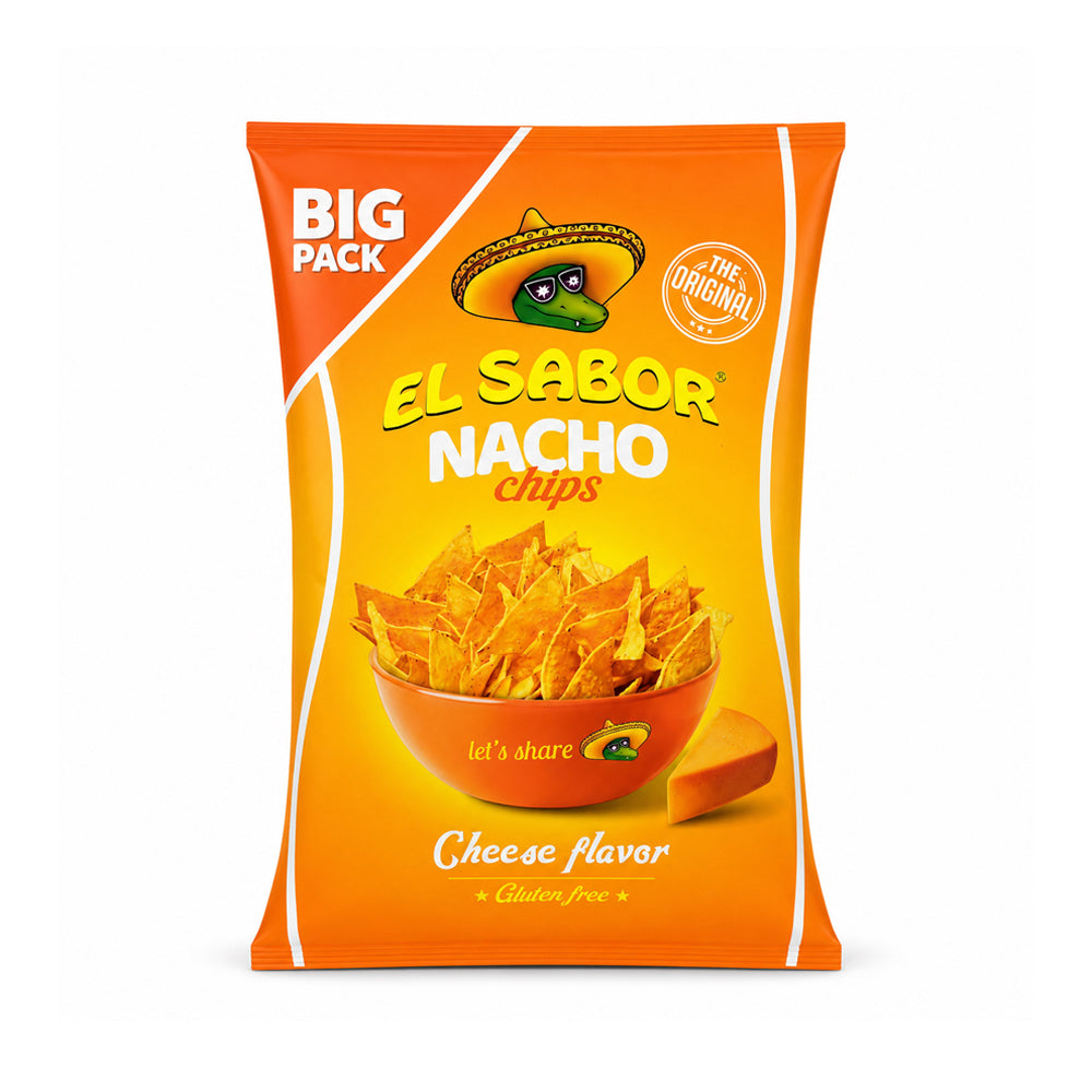 EL SABOR NACHO CHIPS CHEESE FLAVOR 180 GM Default Title - MamasJan GroceryFoods