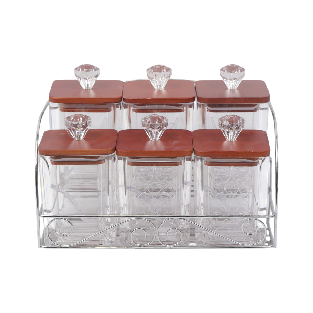 SPICE SET 6PC SQUARE 6406BW MS Default Title - MamasJan Crockery