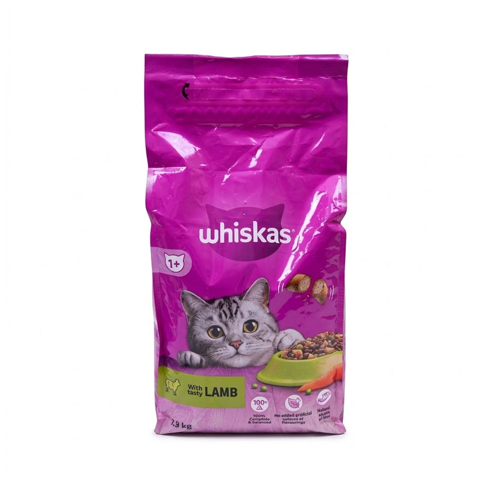WHISKAS CAT FOOD WITH TASTY LAMB +1 YEAR 2 KG Default Title - MamasJan Pet Care