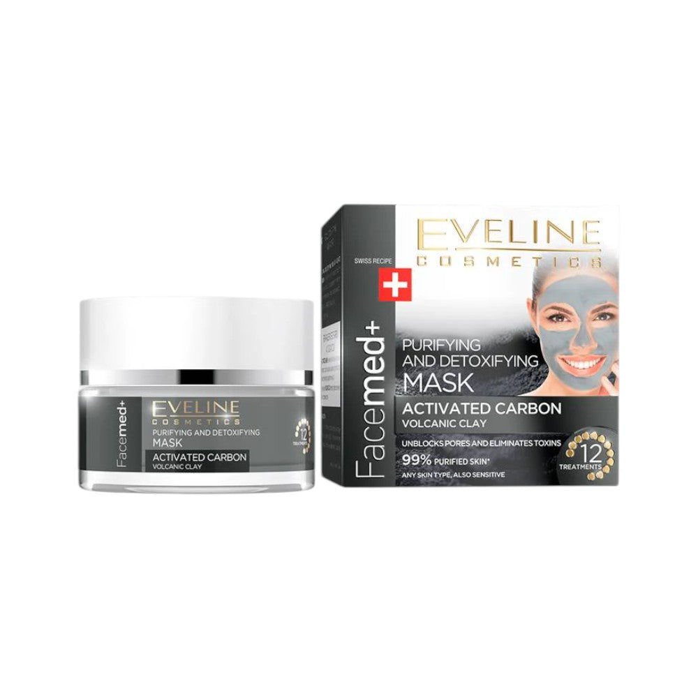 EVELINE PURIFYING FACEMED VOLCANIC CLAY MASK 3 IN 1 5ML Default Title - MamasJan skincare