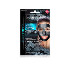 EVELINE FACEMED MATT DETOX CARBON MASK 8 IN 1 5ML Default Title - MamasJan skincare
