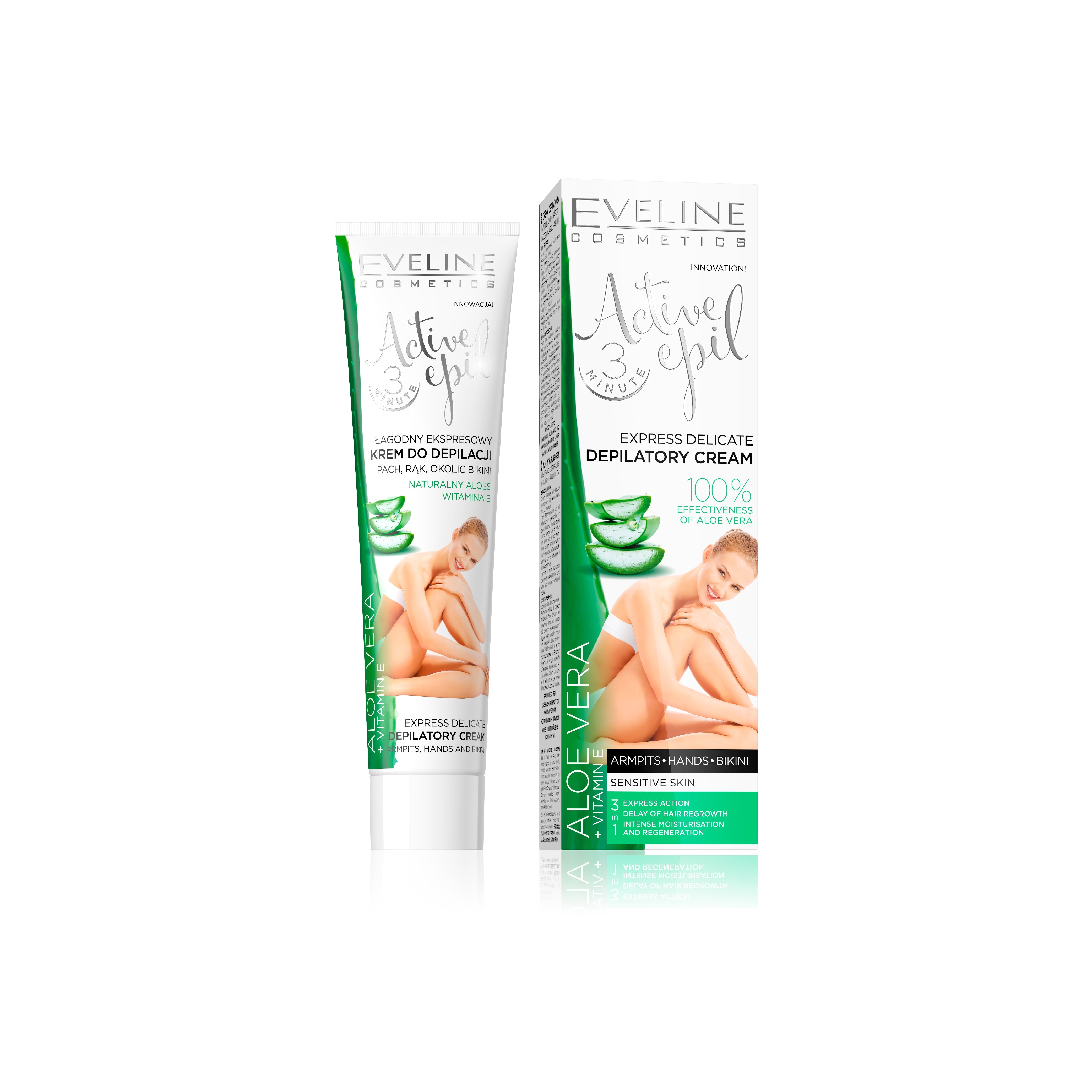 EVELINE ALOE VERA DEPILATORY CREAM FOR ARMITS BIKINI 125 ML Default Title - MamasJan skincare