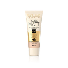 EVELINE SATIN MATT MATTIFYING & COVERING FOUNDATION 104 BEIGE - MamasJan Makeup