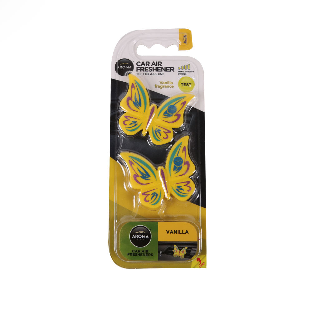AROMA CAR AIR FRESHENER DOUBLE BUTTERFLY VANILLA Default Title - MamasJan Grocery Nonfood