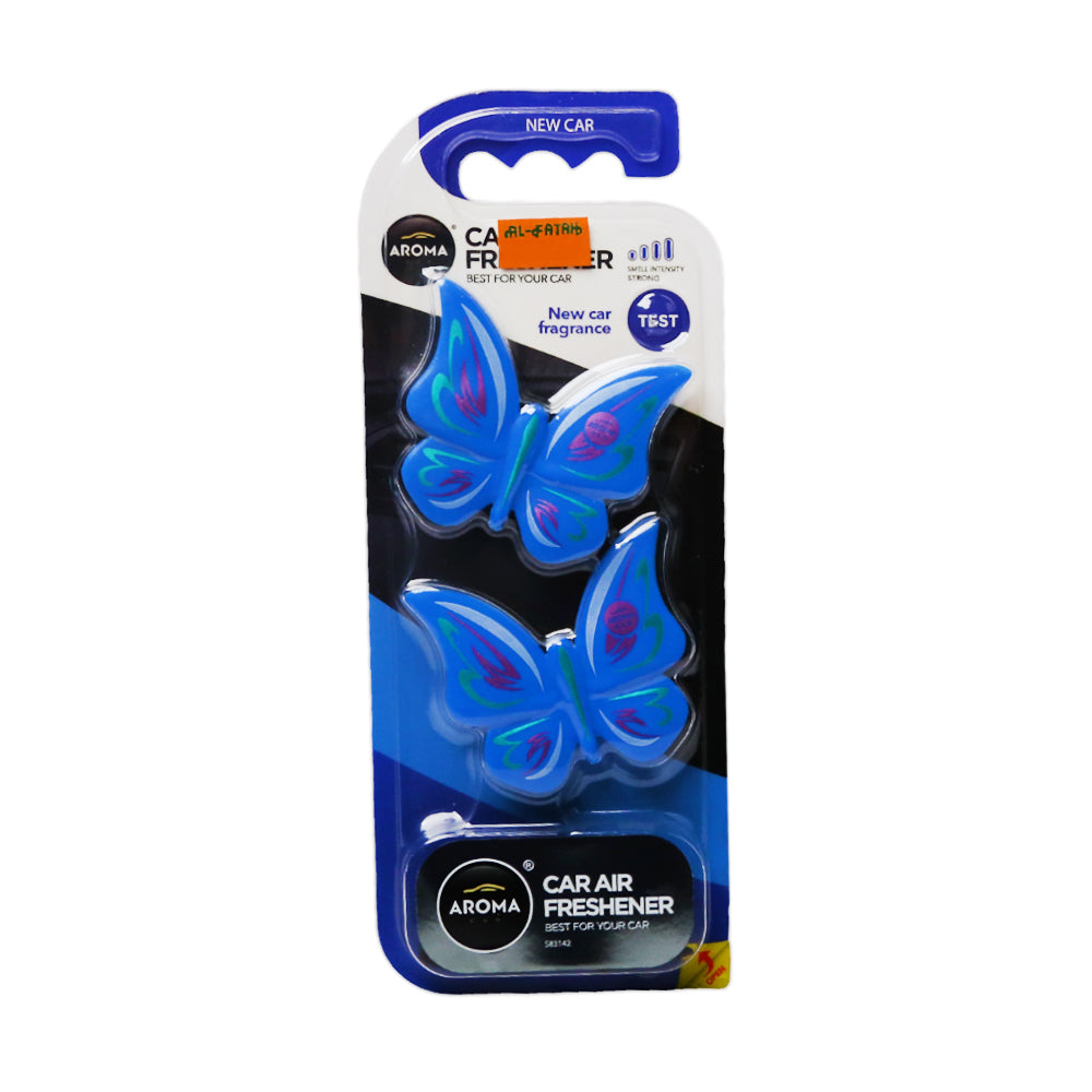 AROMA CAR AIR FRESHENER DOUBLE BUTTERFLY NEW CAR Default Title - MamasJan Grocery Nonfood