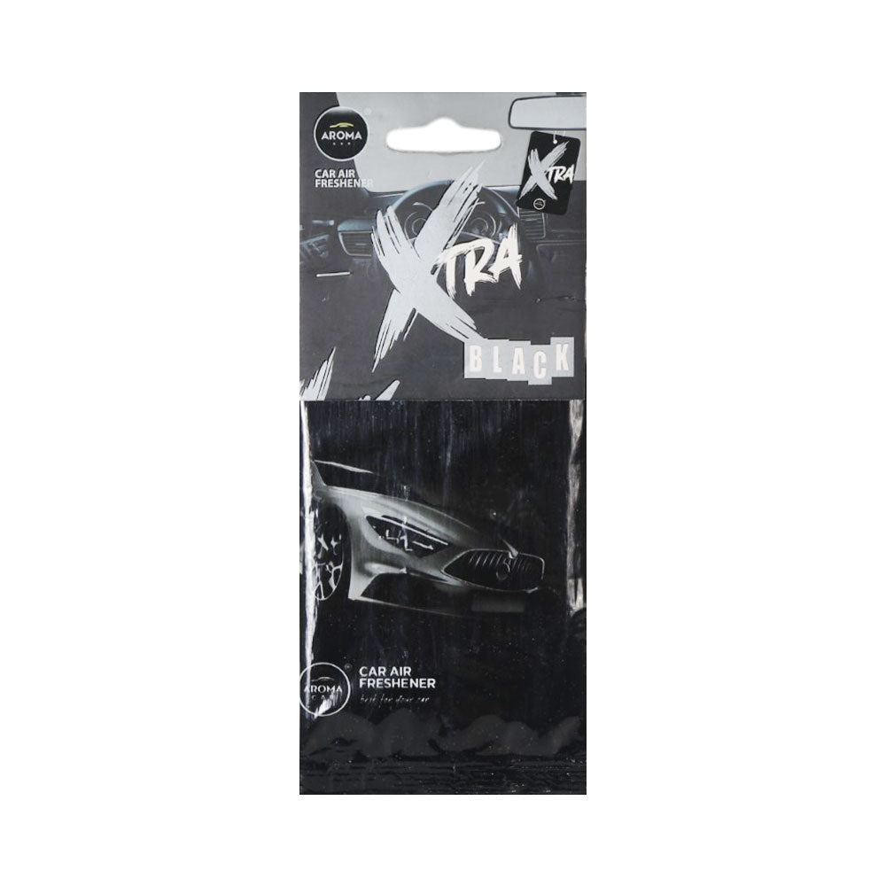 AROMA CAR XTRA CAR AIR FRESHENER BLACK Default Title - MamasJan Grocery Nonfood