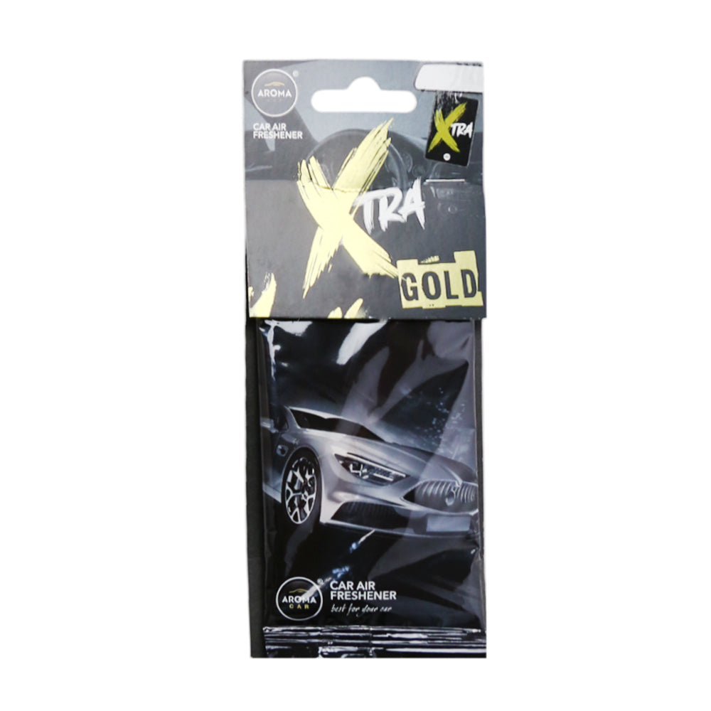AROMA CAR XTRA CAR AIR FRESHENER GOLD Default Title - MamasJan Grocery Nonfood