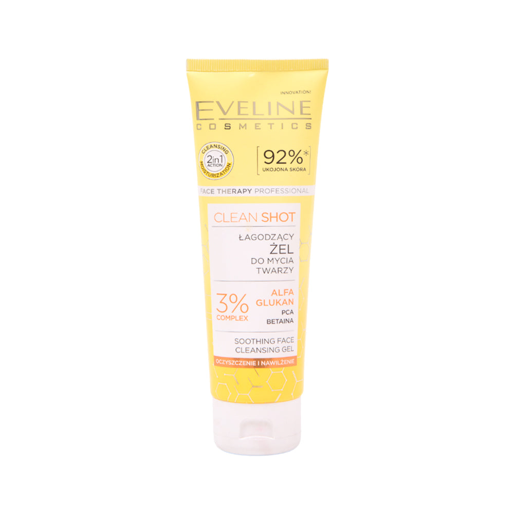 EVELINE CLEAN SHOT 3% ALFA GLUKAN FACE CLEANSING GEL 140ML Default Title - MamasJan skincare