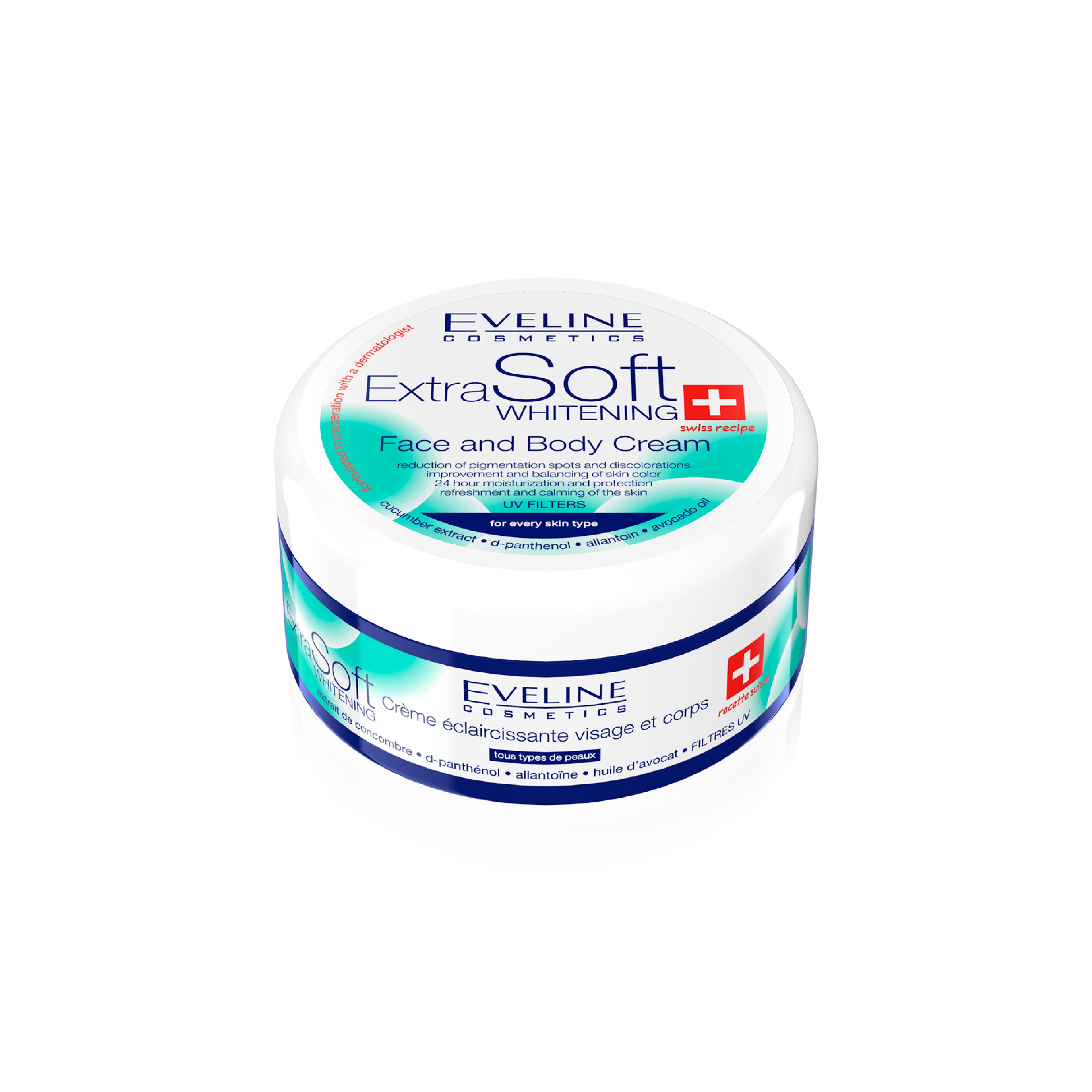EVELINE FACE & BODY EXTRA SOFT WHITENING CREAM 200 ML Default Title - MamasJan skincare