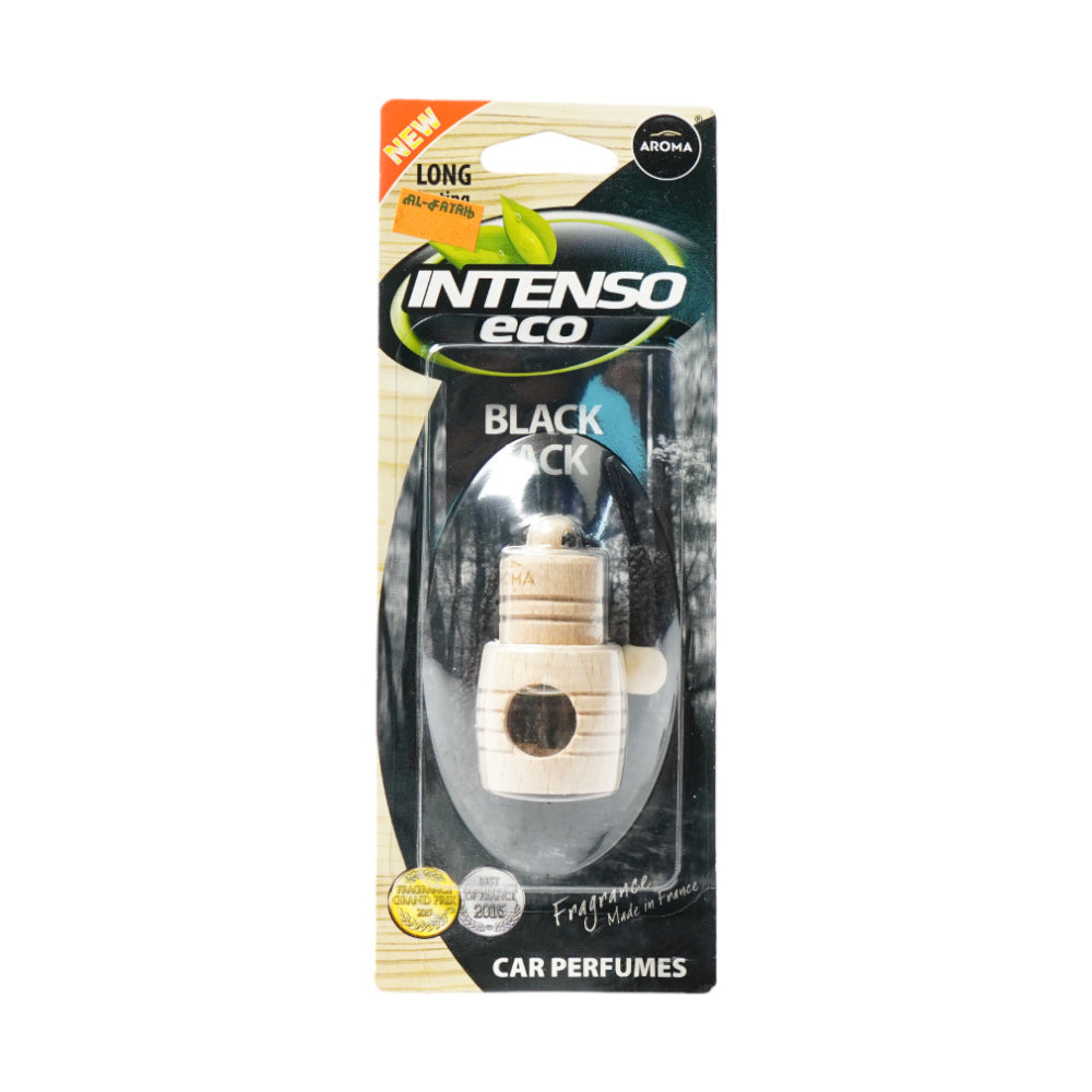 AROMA CAR AIR FRESHENER INTENSO ECO BLACK JACK 4ML Default Title - MamasJan Grocery Nonfood