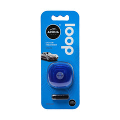 AROMA CAR AIR FRESHENER LOOP GEL AQUA Default Title - MamasJan Grocery Nonfood