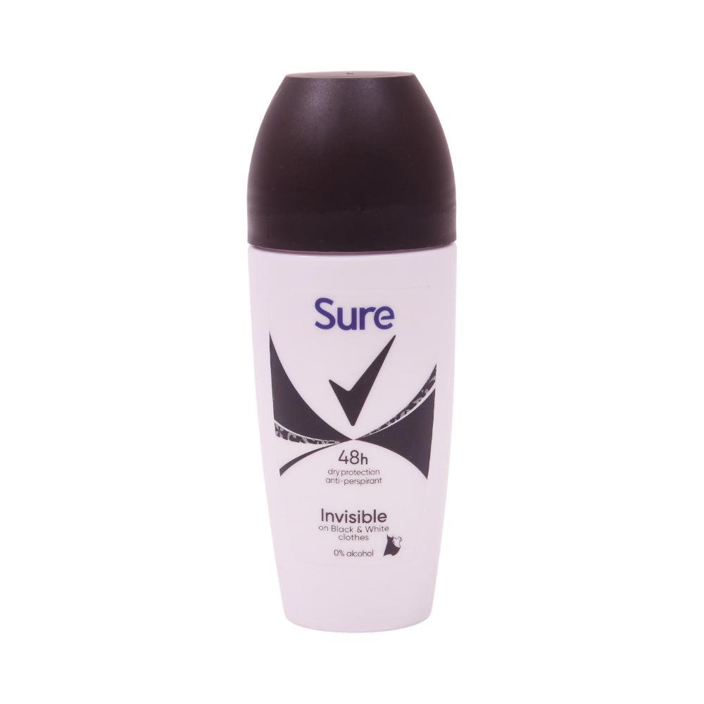 SURE ROLL ON INVISIBLE BLACK & WHITE 48H 50 ML Default Title - MamasJan perfumes