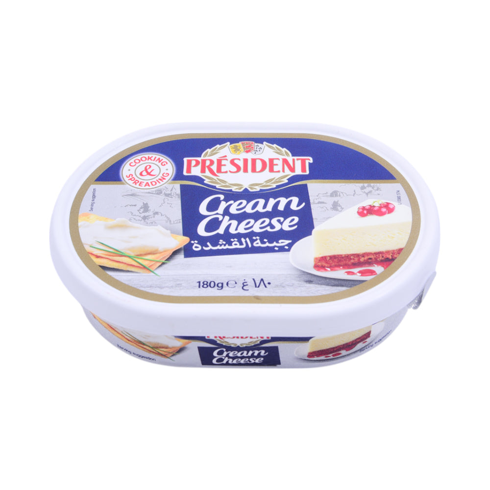 PRESIDENT CREAM CHEESE 180G Default Title - MamasJan GroceryFoods