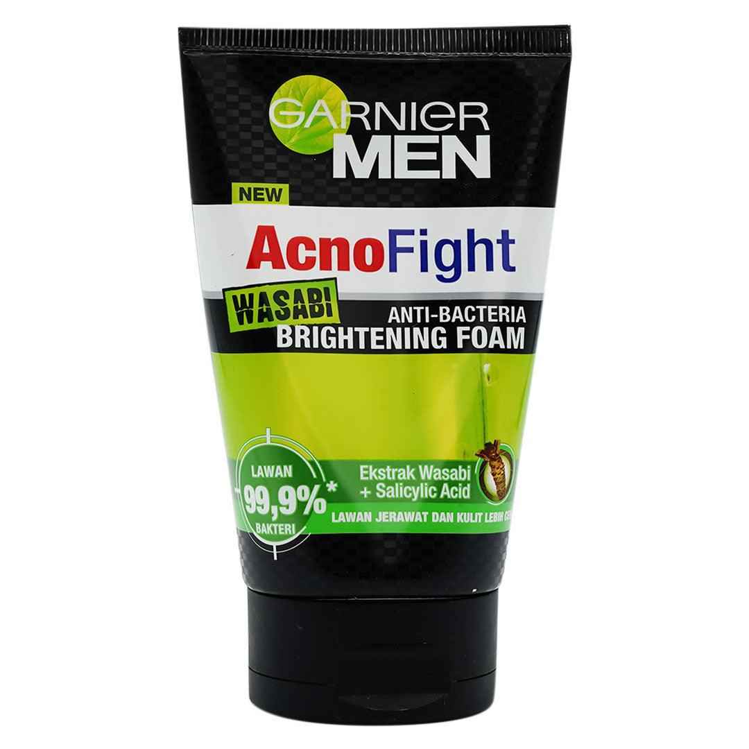 Garnier Face Wash Men Acno Fight Wasabi Bright Foam 100Ml